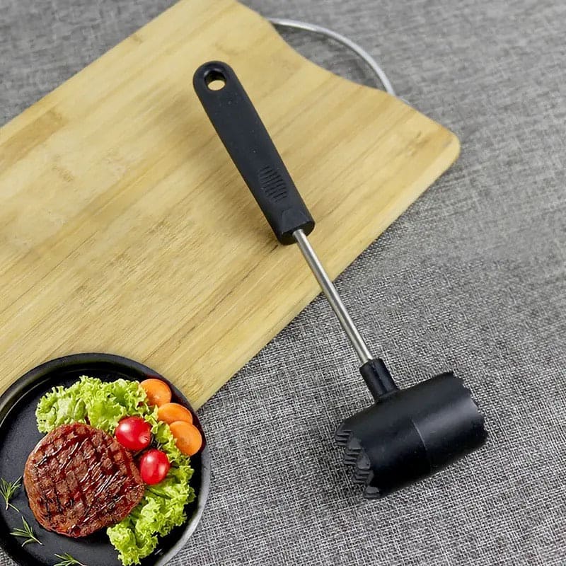 Double Sided Meat Hammer, Stainless Steel Beef Steak Pork Meat Hammer Beater,  Kitchen Meat Poultry Tool, Portable Knock Sided Meat Hammer