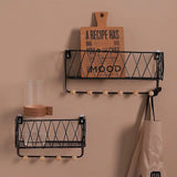 Criss Cross Wall Shelf, Creative Home Wall Hook, Iron Grid Wall-mounted Storage Rack, Home Ornaments Display Holder, Simple Nordic Wrought, Decoration Housekeeper, Living Room Kitchen Wall Storage Organizer