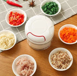 Mini Chopper, Multifunctional Hand Held Vegetable Chopper, Hand Pull String Food Chopper, Manual Food Processor