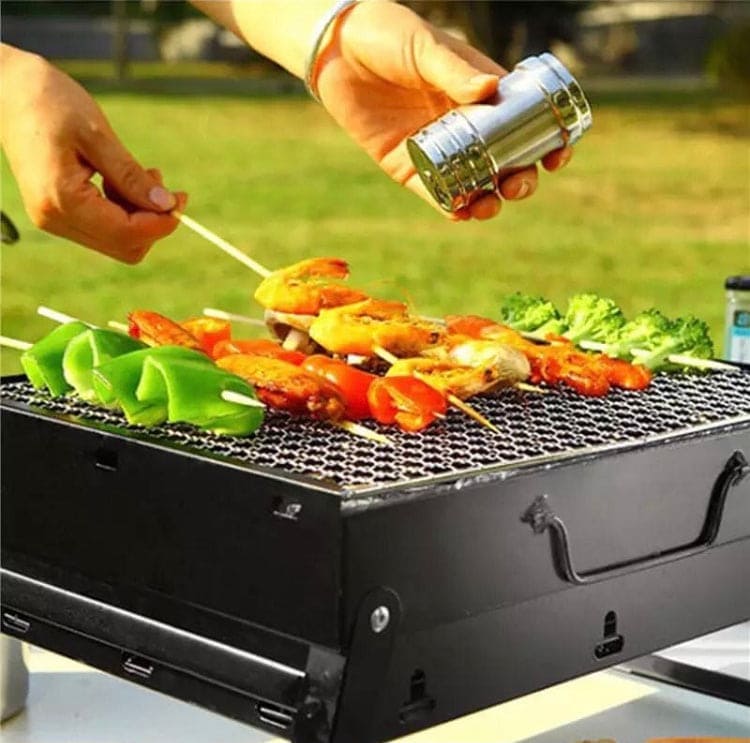 Portable Folding BBQ Grill, Camping Grill, Portable Folding Lightweight Smoker Grill, BBQ Grill for Outdoor Camping Picnic