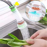 Fan Water Saving Tap, 360˚ Degree Rotatable Water Saving Tap, Durable Faucet Filter Nozzle, Tap Aerator Diffuser Faucet Nozzle Filter Adapter