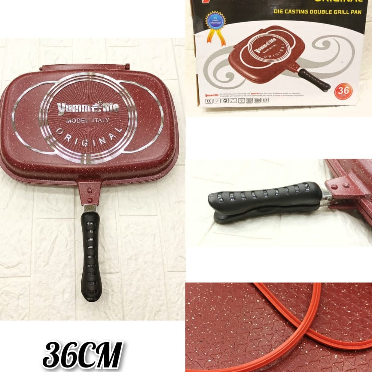 Double Sided Grill Pan, Non-Stick Barbecue Tool, Cookware Grill Frying Pan, Stainless Steel Double Face Pan, Multipurpose Nonstick Grill Pan With Strong Magnetic Handles, Kitchen Accessories Cooking Tool