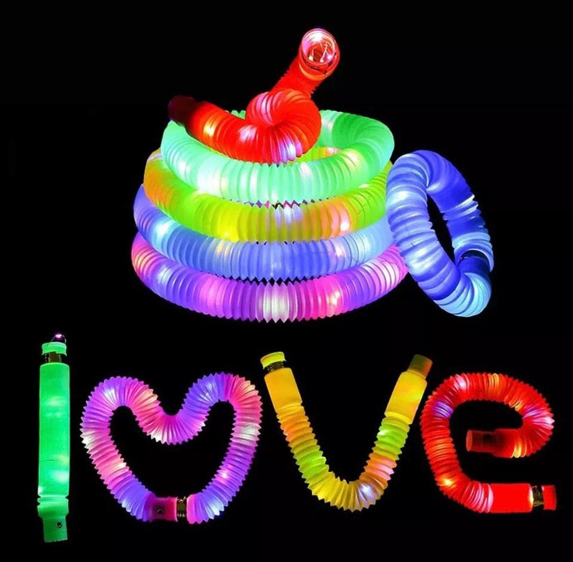 Fidget Color Tube Toy, Squeeze Push Bubble Sensual Adult Decompression, Simple Dimple Anti-Pressure Fidgets Children's Toys