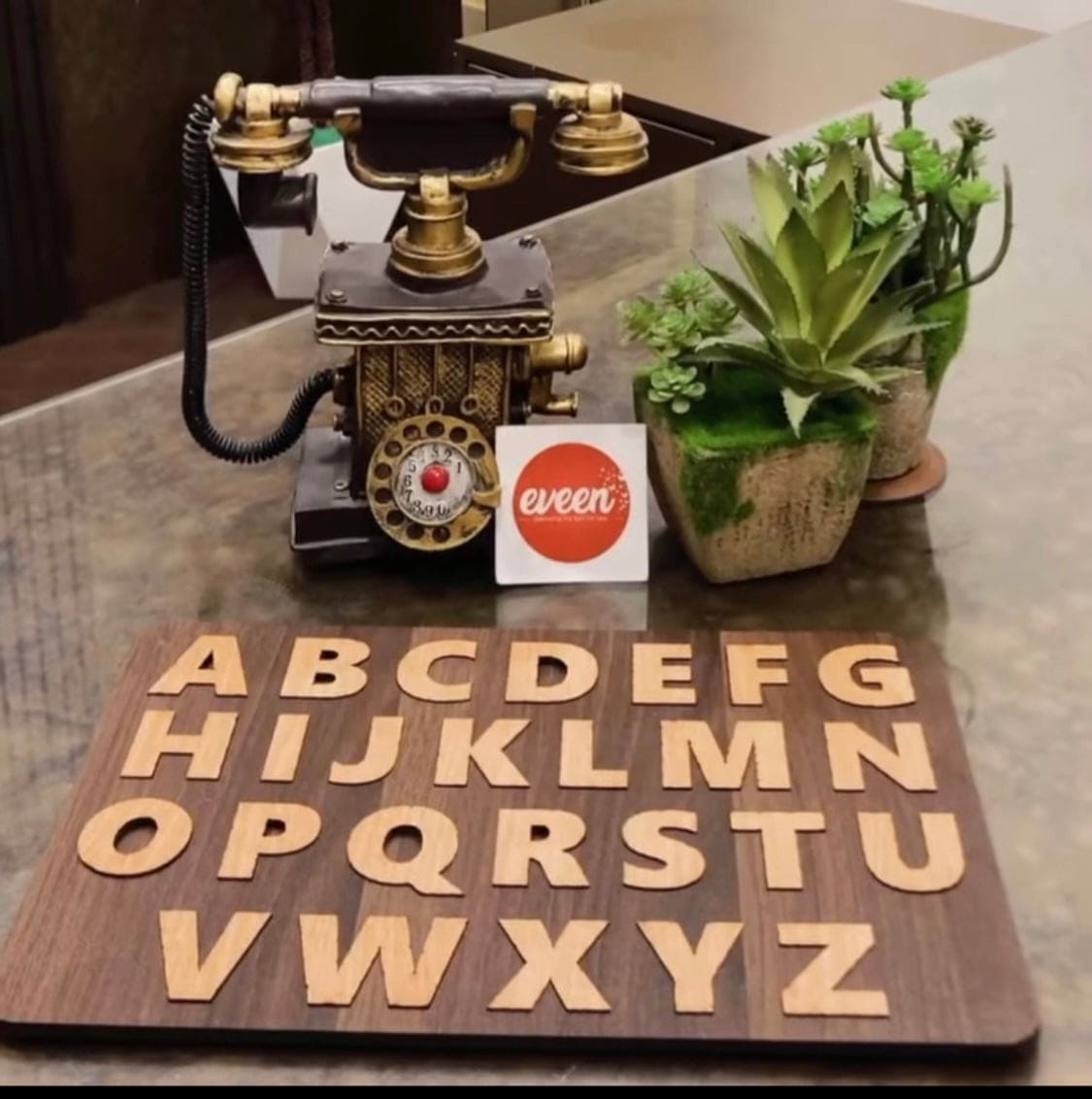 Baby Toy Wooden Puzzle, Alphabet Shape Puzzle Wooden Board Game, Wooden Montessori Toy For Children