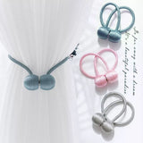 Set of 2 Colorful Magnetic Curtain Tieback, Curtain Holder, Holdbacks Decorative Curtain Clips, Buckle Strap Rope