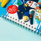 Reusable Magic Water Book, Creative Children Magical Drawing Books with Pen, Water Reveal Activity Book for Kid, Painting Color Wonder Coloring Book, Child Educational Toy Magic Book Water Painting