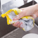 Double Sided Dishwashing Sponge, Pan Pot Dish Wash Sponge, Tableware Dish Washing Brush