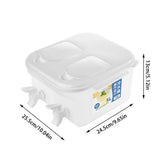 5L Double Tap Beverage Dispenser, Pot Beverage Dispenser, Fridge Juice Dispenser, Double Tap Cool Water Bucket, Water Infuser Kettle, Household Refrigerator Beverage Dispenser,  Fruit Drink Dispenser, Teapot Cool Bucket Kitchen Drinker Kettle