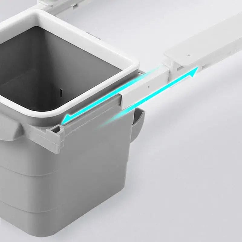 Hidden Drawer Trash Can, Under Desk Trash Can, Lifted Storage Bucket, Concealed Drawer Trash Bin, Portable Waste Bin, Under Table Hanging Garbage Trash Can, Under Cabinet Hanger Rack, Space Saving Garbage Bucket, Household Multipurpose Trash Can