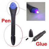 Quick Fix Liquid Glue Pen, UV Light Repair Tool, Plastic Liquid Welding Compound, Hand Held Glue Pen with LED Light,  Portable Fiberglass Leather Applicator