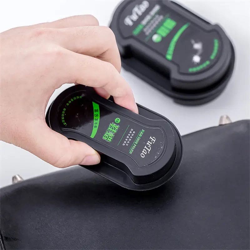 Double Face Shoe Polish, Colorless Shoe Wax Brush, Shoes Cleaning Cleaner, Quick Polish Shoes Cleaning Brush, Liquid Cleaning Wax Leather Polishing Sponge, Boot & Shoe Shine Polish