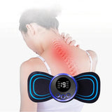 Mini Neck Massager Gel Pad, EMS Neck Massager, Smart Electric Neck Massager, EMS Neck Stretcher, Portable Neck Body Massager, Cervical Spine Massage Stickers, Electric Cervical Massager, Shocker Heating Relieve Pain Massager, Portable Neck EMS Massager