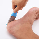 Double Sided Foot Filer, Professional Pedicure Foot Filer, Stainless Steel Foot Scrubber, Hard Skin Removers, Callus Dead Skin Remover, Anti-slip Plastic Handle Pedicure Tool, Stainless Steel Dead Skin Scrapper