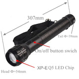 Strong Police Flashlight, Portable Photography Flashlight, Hard Light Zoom Photo Lantern, Metal Reflector Flashlight, Lantern Outdoor Patrol Flashlight, Powerful Handheld Flashlight for Camping