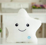Creative 34cm Luminous Star Shaped Plush Pillow, Twinkle Star Light Up Plush Pillow