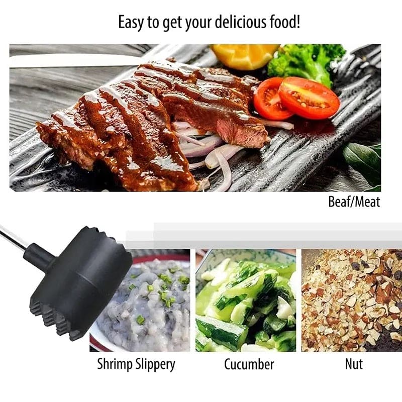 Double Sided Meat Hammer, Stainless Steel Beef Steak Pork Meat Hammer Beater,  Kitchen Meat Poultry Tool, Portable Knock Sided Meat Hammer