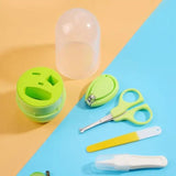 Capsule Baby Manicure Kit, Newborn Baby Nail Scissor, Baby Nail Care Tool Set, Portable Nail Clipper Trimmer With Box, Baby Mini Gromming Kit, Newborn Nail Shell Shear Manicure Kit, Baby Boy Girl Hand Foot Nail Filer Kit