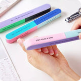 7 Faced Sandpaper Nail File Knives Nail Tool, Nail File Double Side Buffing Bar, Seven Sided Nail Files Polishing Tool, Manicure Pedicure Professional File Nail Art Sanding Nail Buffer