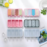 Set Of 4 Creative Ice Cream Molds, Silicone Ice Cream Mold, Ice Cube Tray Popsicle Molds, Frozen Ice Cube Molds, Homemade Freezer Ice Lolly Mold