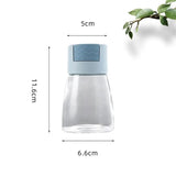 Metering Salt Shaker, Quantitative Salt Shaker, Press Salt Shaker, Seasoning Spice Jar Can, Kitchen Spice Seasoning Bottle, Push Type Salt Dispenser, Cap Sealed Cruet Condiment Seasoning Jars