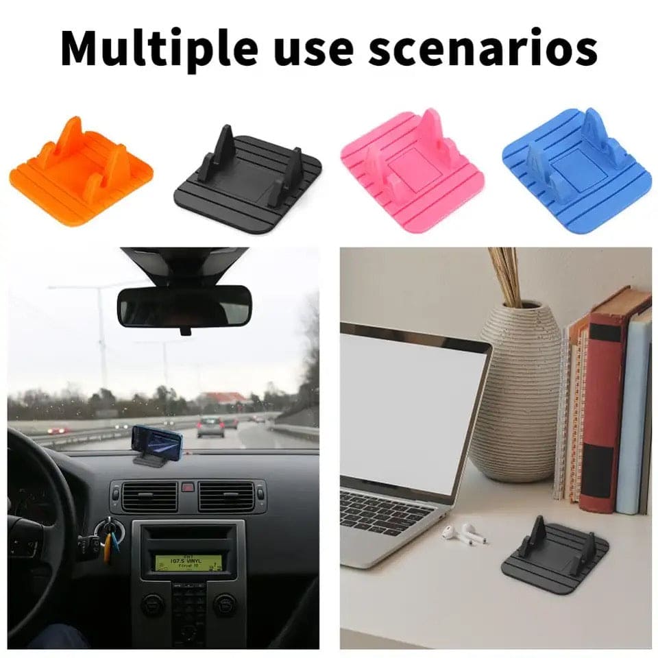 Fairy Car Mobile Holder, Universal Anti-slip Car Silicone Holder Mat Pad, Dashboard Stand For Phone, Mini Multifunction Mobile Desktop Car Stand, Portable Rubber Grip GPS Smartphone Holder