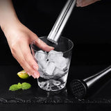 Stainless Steel Muddler, Ice Crusher Bar, Stainless Steel Cocktail Muddler Mixer, Steel Wine Mixing Stick, Cocktail Shaker Boston Bar, Home Bar Bartender Tool