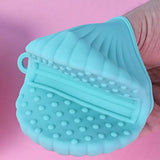 1 Pair Sea Shell Pot Gripper,  Kitchen Pinch Grip, Durable Silicon Glove Clip, High Resistant Soup Pot Grip Cover, Anti Slip Silicone Oven Mitts, Anti-Slip Pot Hot Handle Holders