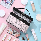 Dual Transparent Cosmetic Bag, Women Make Up Case, Big Capacity Travel Makeup Organizer, Toiletry Beauty Storage, Portable Women Makeup Bag, Travel Carrying Bag, Cosmetic Storage Bag, Dual Zipper Wash Beauty Pouch