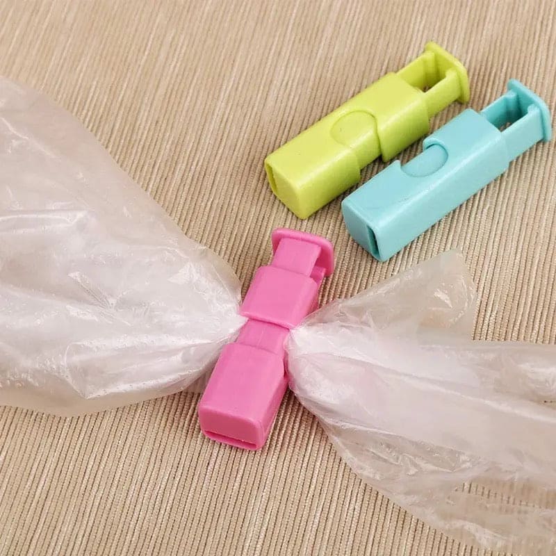 Set Of 4 Chip Sealing Clip, Multipurpose Bread Sealer, Press Spring Seal Clips, Food Bag Lock Button, Food Preservation Sealing Clips, Sealer Clamp Sealing Bag Clips,  Kitchen Clips Freezer Bag Clips, Locking Type Bag Clip
