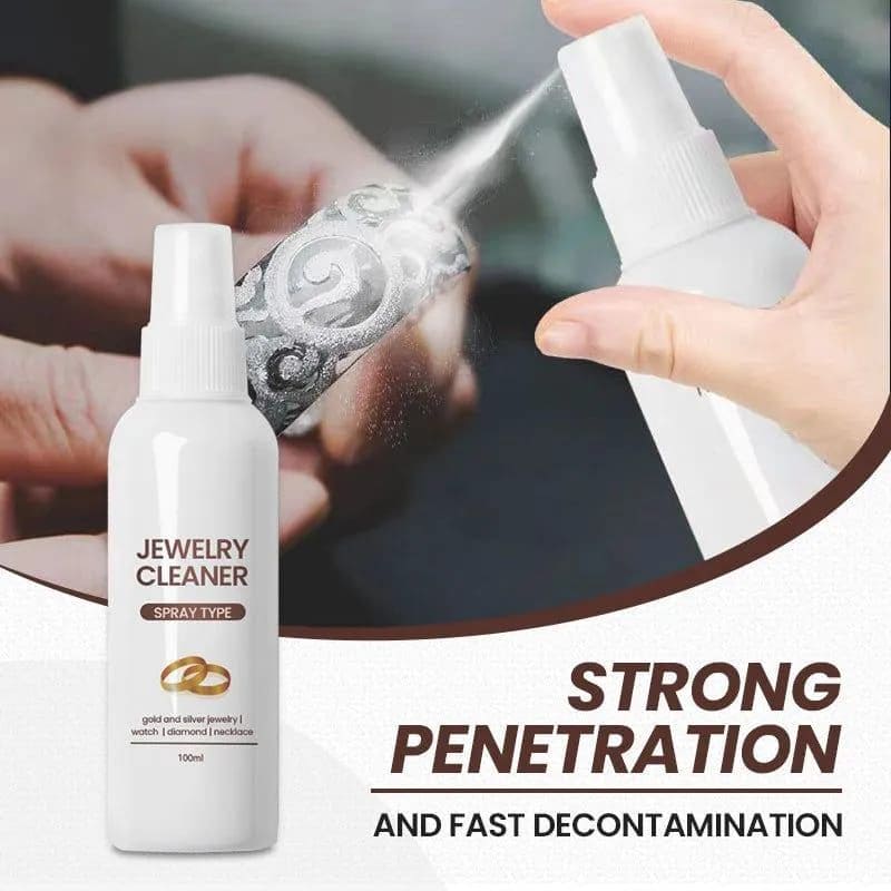 Fine Jewelry Liquid Cleaner, 100ml Jewelry Cleaner, Diamond Silver Gold Jewelry Cleaning Spray, Jewelry Polish Cleaner,  Silver Gold Brass Jewelry Cleaner Cleaning Spray, Multipurpose Spray Cleaner