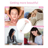 New 2 In 1 Flawless Contour, Flawless Jade Roller, Micro Vibrating Facial Roller And Massager, Automatic Facial Vibrate Face Massager, Electric Pink Rose Quartz Facial Massager, Vibrating Face Body Massage Tool, Skin Care Lift Tightening Women Beauty Bar