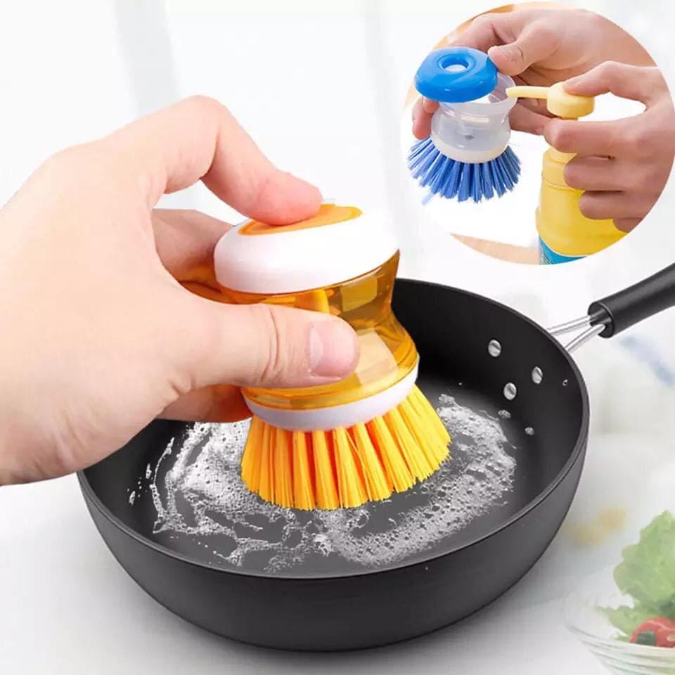Soap Dispensing Palm Brush, Kitchen Cleaning Brush, Utensil Cleaner