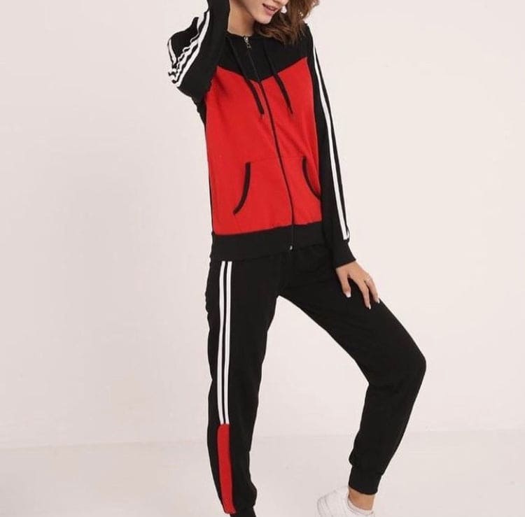 2 Pcs Women's Spring Autumn New Leisure Sweat Suits, Long Sleeved Fashion Running Hooded Coat Pants 2 Piece Set