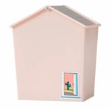House Style Trash Can, Wastebasket Garbage Container With Swing Lid, Cute Plastic Recycle Small Stacked Trash Can, Mini Rolling Cover Type Bathroom Trash Bin, House Style Plastic Desktop Flip Trash Can