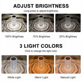 Rose Crystal Rechargeable Table Lamp, Diamond Touch Sensor Battery Desk Lamp, LED Romantic Desk Light, RGB Remote Control Night Light Projection Table Lamp