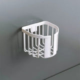 Toilet Paper Shelf, Punch-Free Toilet Paper Shelf, Bathroom Kitchen Tissue Box, Wall-Mounted Sticky Paper Storage Box, Toilet Roll Holder