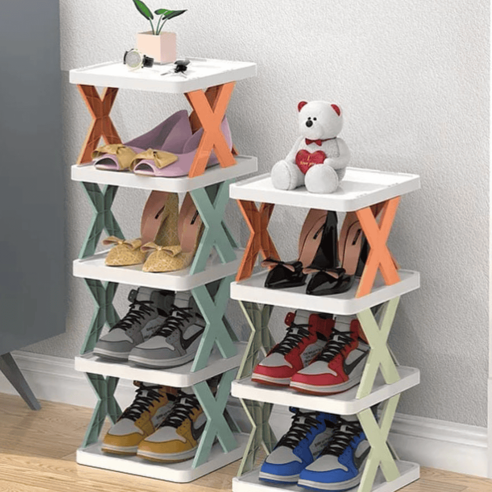 Simple X Shape Shoe Rack, Folding Shoe Cabinet, Entryway Gadget Luxury Shoe, Multi Layer Shoe Storage Rack, Household Storage Cabinet Economical Shoe Rack, X Shoe Rack