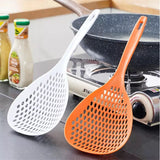 Large Kitchen Spoon Colander, Noodles Dumpling Spoon Skimmer Strainer, Long Handle Anti-Scale Spoon