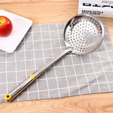 3 Pcs Stainless Steel Filter Colander, Home Kitchen Non Magnetic Colander, Hot Pot Colander, Long Handle Strainer Colander, Filter Soup Skimmer Spoon, Mesh Percolator Strainer, Slotted Spoon Strainer Kitchen Utensils