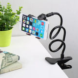 Goose Neck Flexible Phone Holder, Universal Lazy Mobile Phone Stand, Long Arm Cell Phone Holder, Car Mobile Clip Holder Stand, Multifunction Universal Long Arm Bracket, Portable Foldable Metal Lazy Stand Clamp