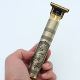 Vintage T9 Golden Dragon Trimmer, Electric Clipper Razor, Hair Cutting Machine Trimmer For Men, T9 USB Electric Professional Beard Haircut Style