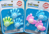 Set Of 3 Creative Hand And Foot Shape Smiley Hook, Multipurpose Wall Hanging Hook, Kitchen Bathroom Hooks, Strong Sticky Cartoon Hook