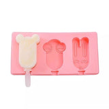 Silicone Popsicle Molds, Set Of 3 Cartoon Ice Pop Maker, Ice Cream Mold