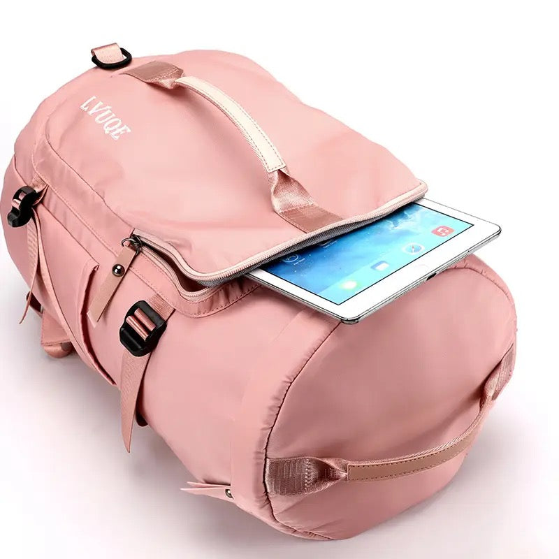 Solo Travel Bag, Multifunctional Travel Bag Pack, Duffle Bag With Shoe Compartment And Wet Pocket, Large Capacity Outdoor Leisure Sports Bag, Travel Backpack For Men And Women, Tote Carry Luggage Bag