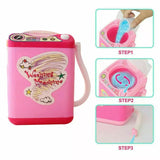 Mini Makeup Brush Cleaner Device, Mini Child Washing Machine Toy, Portable Automatic Cute Cosmetic Powder Puff Washing Machine, Makeup Brushes Cleaner