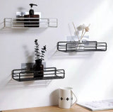 Iron Bathroom Shelf, Shampoo Storage Holder, Bathroom Shelf Shampoo Storage Rack,  Bath Hanging Basket, Iron Cosmetic Holder, Bathroom Kitchen Punch Corner Frame Shower Shelf, Kitchen Bathroom Accessories, Iron Shower Rack
