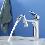 360 Robotic Arm Faucet Sprayer, Universal Rotation Faucet Sprayer, Faucets Aerator Bubbler Nozzle, Sink Face Wash Attachment, Aerator Bathroom Kitchen Sink Faucet Sprayer, Multifunctional Extension Faucet Aerator for Bathroom Kitchen Sink