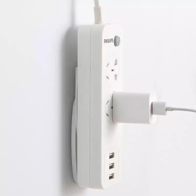 Socket Fixer, Self-Adhesive Power Strip Holder, Wall Mounted Sticker Household, Plug-in Line Board Holder