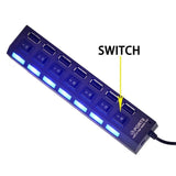 Multi USB Splitter, Small Splitter Switch, Computer USB Extension Hub, Hight Speed Mini Port Hub Adapter, Standard Type Power Adapter, Extender Extension Connector