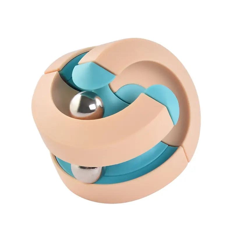 Orbit Ball Cube, Rotating Marble Track Magical Bead Orbit Ball, Fingertip Decompression Infinity Cube Spinner, Fingertip Anti stress Toy Rotating Balls, Anti Stress Sensory Toy, Creative Rotary Finger Track Ball, Fingertip Cube Gyroscope